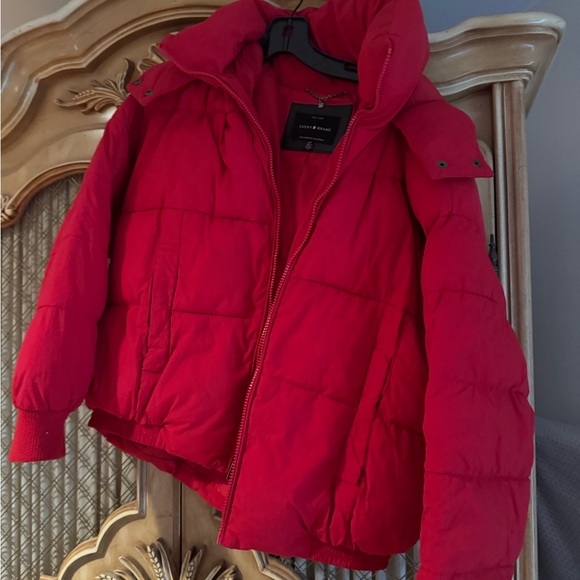 Lucky brand red coat good condition - Picture 3 of 5
